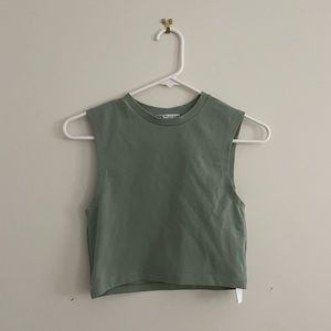 Zara green tank